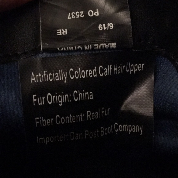 Dingo suede leather brown cow print calf hair boots 8.5 - Picture 8 of 8